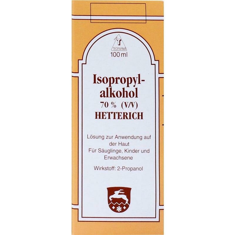 ISOPROPYLALKOHOL 70% V/V Hetterich