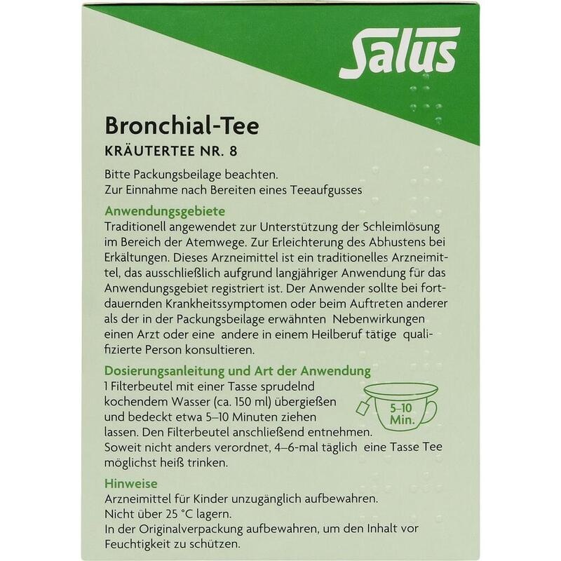BRONCHIAL TEE Kräutertee Nr.8 Salus Filterbeutel