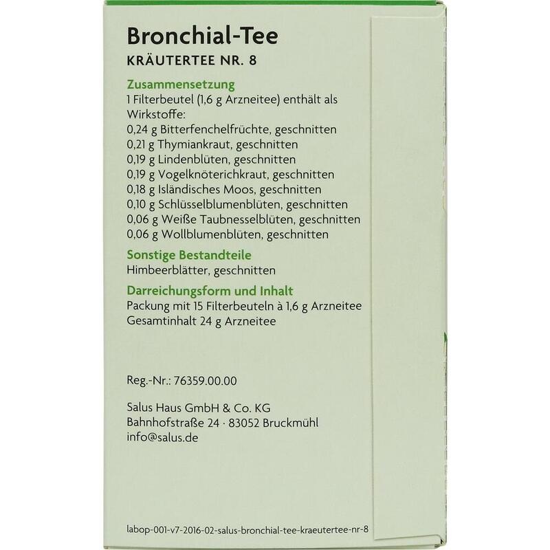 BRONCHIAL TEE Kräutertee Nr.8 Salus Filterbeutel