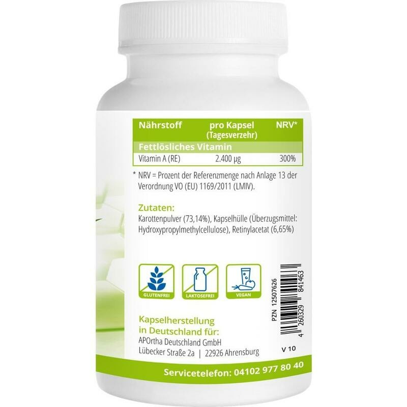 APORTHA Vitamin A 2.400 μg Kapseln