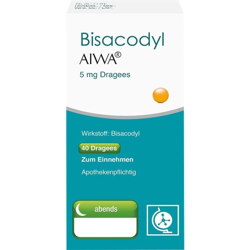 BISACODYL AIWA 5 mg Dragees