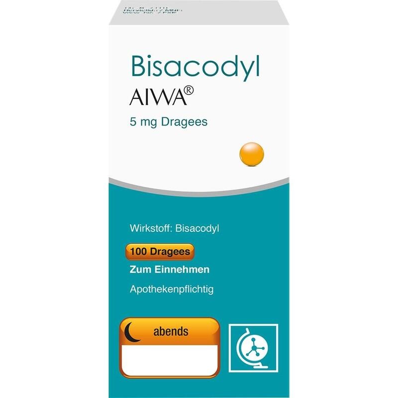 BISACODYL AIWA 5 mg Dragees
