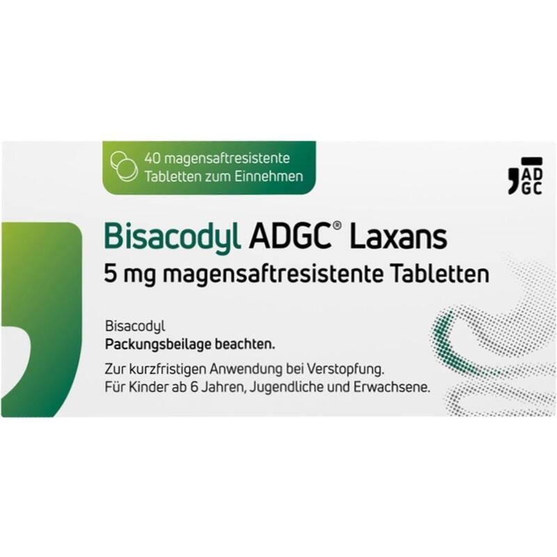 BISACODYL ADGC Laxans 5 mg magensaftres.Tabletten